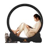 Naviconvex Cat Wheel 43.3-inch Diameter XL Cat Exercise Wheel for Indoor Cats Daily Exercise Cat Treadmill with Black The Cat Running Wheel is the best gift for your cat's healthy growth