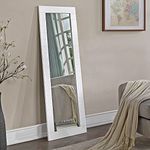 FirsTime & Co. White Abigail Shiplap Standing Mirror, Full Length Leaning or Wall-Mounted Mirror, Wood Frame, 20 x 0.75 x 60 inches