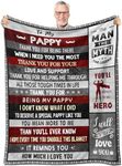 Keeinow Pappy Gifts, Best Pappy Ever Gifts, Pappy Birthday Gifts, Pappy Gifts from Grandkids Granddaughter Grandson, Pappy Gifts for Grandpa, Pappy Christmas Throw Blanket Gifts 60"x50"