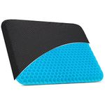 CRROEL Gel Seat Cushion, Double Thick Breathable Seat Cushion Cool Honeycomb Gel Cushion for Relax Back & Sciatica Gel Seat Cushion Home Office Chair Car Wheelchair Sitting Seat Cushion