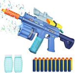 ToyTrack 3 in 1 Soft Bullet Blaster/Toy Gun with Bubble Maker Gun Toy & Light Music Blaster Gun Toy - 20 Foam Darts M416 Bubble Machine Gun Toy with 2 Bottle Solutions