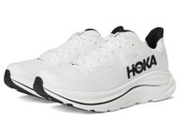 Hoka Mens Clifton 10, White/Black, 9