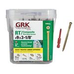 GRK RT ProPak Trim Head Composite Deck Screws, 9 by 3-1/8-Inch, 348-Count