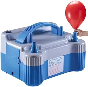 Prextex Portable Balloon Pump Strong Electric Air Blower Dual Nozzle Balloons Inflator for Fast and Easy Bulk Balloons Filling for Event and Party Decoration - Balloon Pump Electric (800W, 110V)