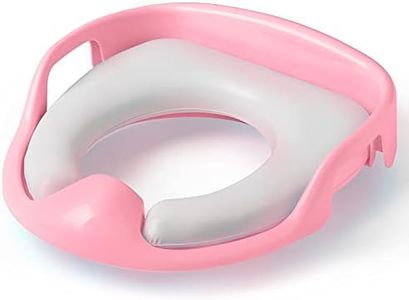 SYGA Baby Toilet seat Safe Soft Training seat Potty Sitting Ring with Handles Bathroom Trainer closestool Cover (Pink)