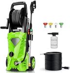 Imdot 4200PSI Electric Pressure Washer 2024 Newest 2.8GPM High Power Washer with 4 Pressure Nozzle and Soap Bottle for Home, Car Washing, Fence Cleaning, Patio (Green)