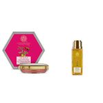 Forest Essentials Luscious Sugared Rose Petal Lip Balm, 4g and Delicate Facial Cleanser, Saffron and Neem, 50ml