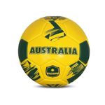 Vizari New Country Series National Team Soccer Ball - Australia Yellow, Size 5| Durable Soft & Spongy Synthetic & Rubber Ball | Perfect for Outdoor Training, Fun Play, Matches & Beaches