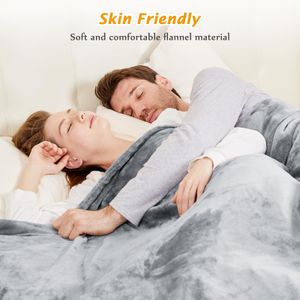 Mia&Coco Heated Blanket, 200x180cm – Grey Electric Throw