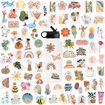 160 PCS Boho Stickers Waterproof Cute Boho Aesthetic Stickers for Water Bottles Boho Vinyl Stickers for Laptops, and Journaling for Girls Teens