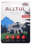 KeySmart AllTul Bear - 4-in-1 Everyday Carry Multi-Purpose Keychain Multitool with Bottle Opener, Wrench, Philips Head and Flat Head Ideal Utility Tool for Camping, Fishing Etc.