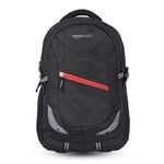 Amazon Basics Laptop Backpack | 15.6 inches | Water Resistant Polyester | Ideal for Office College School Travel (Diagonal)