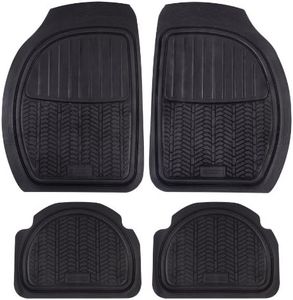 MICHELIN 009070 4 Tapis De Voiture Caoutchouc Ã€ Sillons, Noir