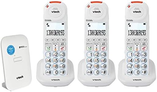 VTech CareLine Cordless Bundle - NBN Ready Phone System - 3 handsets