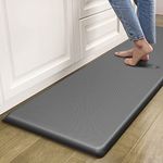 Artnice Anti Fatigue Mat for Standing Desk One Piece,Waterproof Kitchen Mats and Rugs,0.75" Thick Memory Foam Heavy Duty Ergonomic Comfort Standing Mat for Floor, Sink, Housewarming Gift(20"x71",Grey)