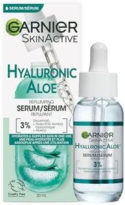 Garnier Aloe Vera Serum, With HYALURONIC ACID and Aloe Vera, Replumping and Hydrating, Suppler Skin that Glows, Healthier Looking Skin, For Normal to Combination Skin, Vegan Formula, 30ml
