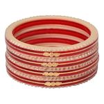 Crimson Charm Women’s Bangle” 916 Hallmark 22k Pack 4 (2.2)