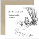 Old English Co. Winnie The Pooh Birthday Card for Friend - Friendship Quote from Winnie The Pooh and Piglet for Sister, Cousin, BFF - Anniversary Card | Blank Inside with Envelope