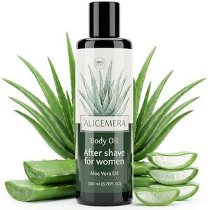 Alicemera After Shave Lotion for Women, Aloe Vera Post Shave Body Oil