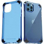 Ballistic Raptor S Series Designed for iPhone 12 Pro Max Case (2020) with B-Labs Corners Against Drops, Protective 12 Pro Max iPhone Case 6.7 inch - Blue