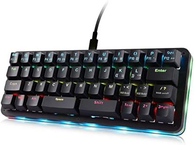 Koolertron 42-Key 40% Macaro Gaming Keyboard - Compact RGB Backlit Mechanical Keypad, Hot-Swappable USB-C Programmable Mini Keyboard for PC/Mac Gamers (Fully Customizable)