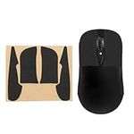 kwmobile Mouse Grip Tape Compatible with SteelSeries Sensei Ten/raw/xai Grip Tape - Non-Slip Faux Leather - Black