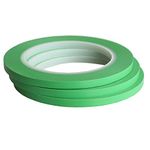 JINBING 3Rolls High-Temp Vinyl Fine Line Fineline Masking Tape Automotive Paint for Curves Green 1/4 in x 36Y