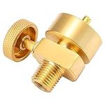 1LB Tank Connection Needle Valve, Disposable Adjustable Pressure Propane Gas Regulator Valve with 1/4’’ NPT Male Thread, Propane 1LB Tank Disposal Cylinder Bottle Adapter