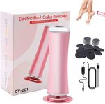 Dermave Electric Foot Callus Remover, Adjustable Speed Electric Foot File with 60pcs Replacement Sandpaper Disks, Electric Foot File Pedicure Kits for Hard Skin and Callus Remover (Pink)