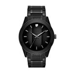 Relic by Fossil Men's Rylan Quartz Stainless Steel Diamond Accent Dress Watch, Color: Black (Model: ZR77271)