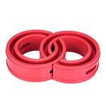 Performance Booster Kit 2pc Red Car Shock Absorber Buffer Spring Bumper Cushion Type A Car Coil Spring Buffer Cushion/Suspension Shock Absorber Retainer(E)