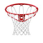 Spalding – Standard Rim – Red – Basketball steel rim – Official Size – Fits all backboards – Includes net – Indoor – Outdoor