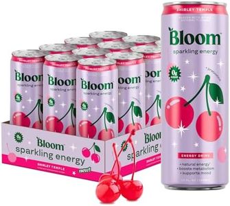 Bloom Nutrition Zero Sugar Energy Drink, Shirley Temple, 12oz 12pk