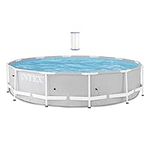 Intex 12 Foot x 30 Inch Prism Steel Frame Above Ground Pool with 3 Ply Liner and Type A and C Pool Filter Pump Cartridge Replacement