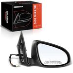 A-Premium Passenger Side Power Door Mirror - Compatible with Toyota Corolla 2014 2015 2016 2017 2018 2019 - Non-Heated Manual Folding Black Outside Rear View Mirror - Replace# 8791002F81C0