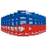 Lavazza Crema e Gusto Classico Ground Coffee, Dark Roast, 250g Each, 12-Pack - Ideal for Moka and Filter