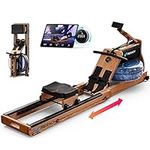 MERACH Foldable Wooden Rowing Machi