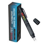 Hayatec Car Brake oil Tester Pen, Mini Automobile Diagnostic Brake Oil Detection Pen with 5 LED Indicator, Calibrated for Testing DOT3 DOT4 fluid, Brake oil Water indicator