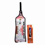 Jopasu Car Duster with Paraffin Wax-Treated Cotton Strands + 380 GSM Microfibre Cloth Combo Pack | Scratch-Free Dry Dust Cleaner for Cars | Lint Free Reusable Exterior Cleaning Brush