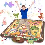 Skirfy Dinosaur Toys, Dance Mat Boys Toys for Kids 3-8, Electronic LED Dance Pad with 7 Games Mode, 5 Challenge Levels, Birthday Gift for Girl 3-10 Years Old