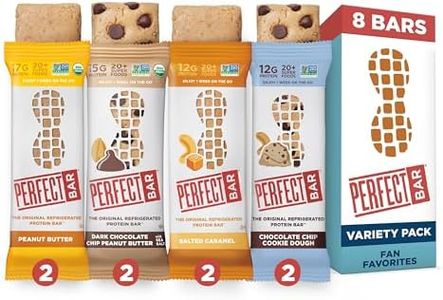 Perfect Bar, Best Sellers Variety Pack, Protein Bars, Gluten Free, Soy Free, Non GMO, No Sugar Alcohols, 2.2-2.5 Ounce Bars, 8 Count