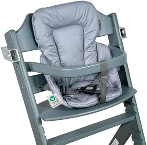 LaLoona Reducteur Chaise Haute pour Safety 1st / Bebeconfort Timba - Coussin Assise Bebe avec Revêtement Facile à Essuyer, OEKO-TEX Standard 100, Lavable en Machine - Gris