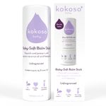 Kokoso Baby Soft Balm Stick, Unfragranced, Great for Dry Hands, Sore Lips and Chapped Cheeks, Protects Dribbly Chins and Soothes Dribble Rash, 100% Natural & Organic Ingredients, 13g