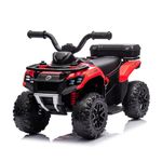 VOLTZ TOYS Explorer Quad UTV Ride-On Car Toy for Kids with 6V Battery, LED Lights, Music Player, Suspension, Battery Powered Electric Vehicle Kids Ages 19+ Mths (Red)