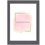 Alison Kingsgate 17x11 Inch Frame Dark Grey Picture Frames - 17x11 Dark Grey Frames With Safe Perspex Front & Wall Mounting - 17x11 Dark Grey Frame - Dark Grey Photo Frame