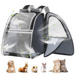 Pawaboo Cat Backpack with Window Blind, Pet Carrier Backpack with Breathable Airmesh for Small Cats Dogs, Upgrade Sunproof Collapsible Cat Backpack Bubble for Travel Grooming Outdoors (up to 22lbs)