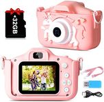 1080P Kids Camera, Unicorn Toddler Camera for Birthday Festival Gift, Digital Multi-Functional Child Camera with 2 Inch Screen 20MP 32GB Card Toys for 3 5 8 10 Years Old Girls Boy [Upgraded Version]