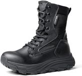 LACKWAR Women's 8 Inch Hiking Tactical Combat Boot Waterproof Military Work Boots Lightweight Military Boots Non Slip Ankle Support Outdoor Boots for Women(Black 7)