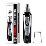 Ear and Nose Hair Trimmer Clipper, 2024 Professional Painless Eyebrow & Facial Hair Trimmer for Men Women, Battery-Operated Trimmer with IPX7 Waterproof, Dual Edge Blades for Easy Cleansing