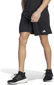 adidas Performance Train Essentials Seasonal Men's Camo Shorts, Black/White, Large (7-Inch Length)